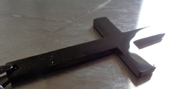 pendant cross black