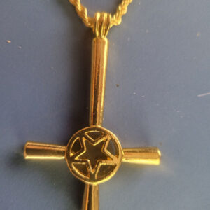 pendant cross and star gold